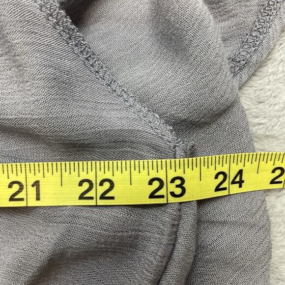 Loralette Tunic Top Blouse Womens 1X Gray V Neck Flutter Sleeve Flowy NWT $44 - Picture 7 of 8